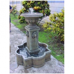 40.5H girl pouring water fiber fountain