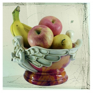 silver plated fruit bowl
