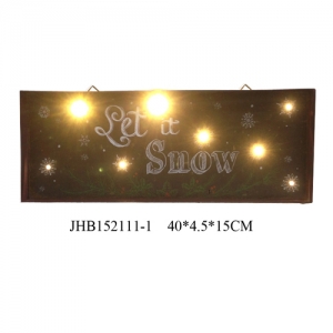 Let it snow iron Wall Decorations christmas Sign Plaque